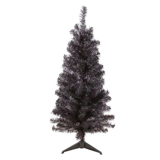 4Ft Unlit Holographic Brown Slim Artificial Tinsel Christmas Tree By Northlight | 4 ft | Michaels®